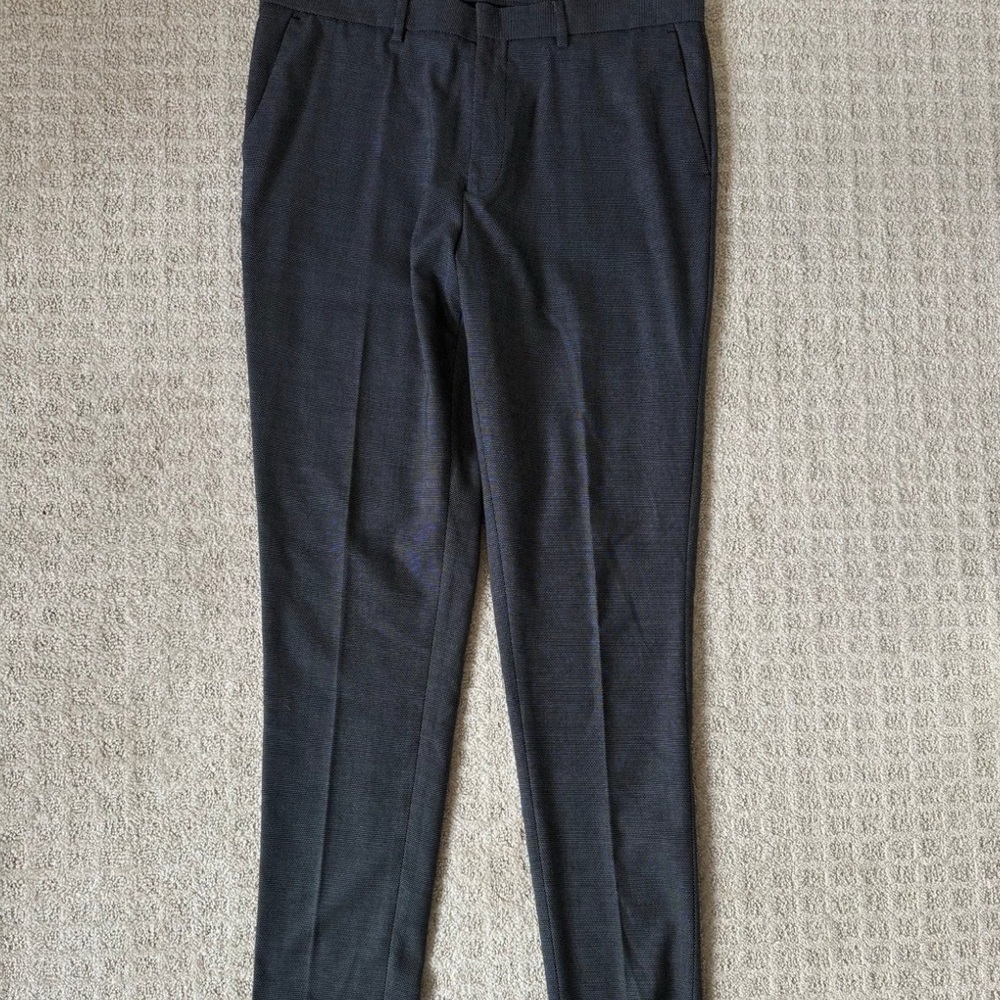 NEW ASOS design men’s black pot print dress pants slacks size 36 x 34